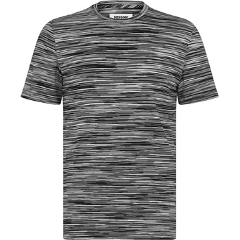 Missoni Тениска MISSONI Broken Stripe T Shirt - Blck/Wht F901B