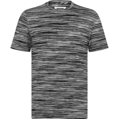 Missoni Тениска MISSONI Broken Stripe T Shirt - Blck/Wht F901B