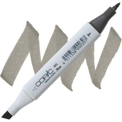Lihová fixa COPIC Classic oboustranná Fine & Chisel, Warm gray 5 (W5)