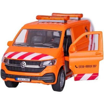 Mikro Kids Globe Traffic Volkswagen Transporter 27cm метален с обратно движение със светлина и звук