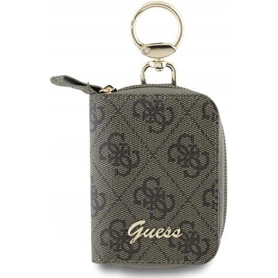 Klíčenka Guess Pouzdro na kabely / Organizér Guess hnědý 4G Triangle