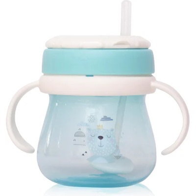 MyFRIEND Чаша с дръжки и сламка Lorelli - My Friend, 250 ml, Blue (1020086)