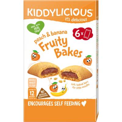 Kiddylicious koláčiky s jablčno-broskyňovo-banánovou náplňou 18 x 22 g
