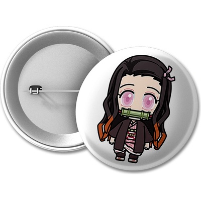 Demon Slayer placka Chibi Nezuko Kamado 50 mm