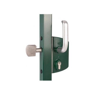 Locinox Брава за плъзгаща се врата за профил 60 mm, Зелена LSKZ6060U2L6005VSZ