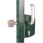 Locinox Брава за плъзгаща се врата за профил 60 mm, Зелена LSKZ6060U2L6005VSZ