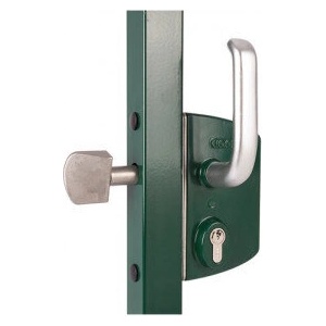 Locinox Брава за плъзгаща се врата за профил 60 mm, Зелена LSKZ6060U2L6005VSZ