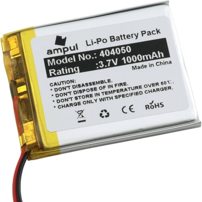 Li-Pol batéria 1300mAh, 3.7V, 404050