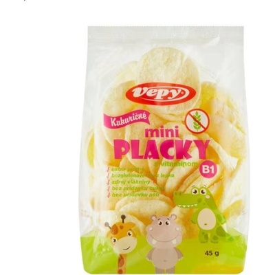 Vepy Kukuričné mini placky s vitamínom B1 45g