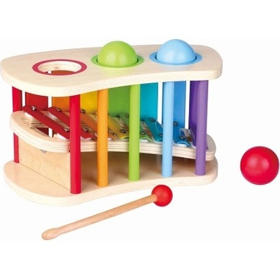 Lelin toys - Мултифункционален бебешки ксилофон с топки
