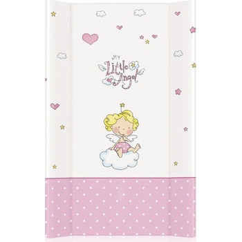 Lorelli Твърда подложка Lorelli - Little Angel, 50 х 71 cm, бяло и розово (10130250004)