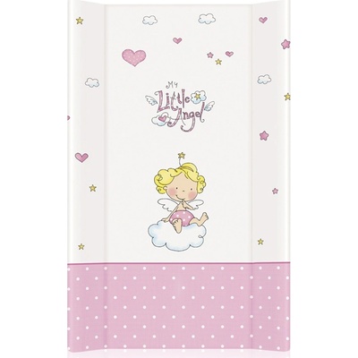 Lorelli Твърда подложка Lorelli - Little Angel, 50 х 71 cm, бяло и розово (10130250004)