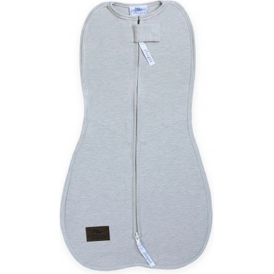 Sleepee Zavinovačka First Step SwaddleMe s čiapočkou svetlo šedá