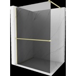 Mexen Kioto+ Душ кабина с рафт Walk-in 120 x 200 см, графит, златиста матова - 800-120-121-55-40 (800-120-121-55-40)