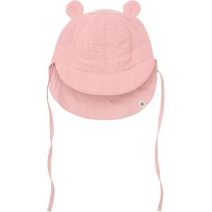 Huttelihut Детска шапка Huttelihut Kid's Summer Hat Bear Ears Muslin Hat - Ash Rose - размер 62/68 (EU) (904-3494-0212)