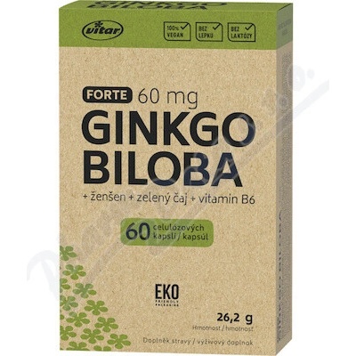 Vitar Ginkgo biloba Forte 60mg EKO 60 kapsúl