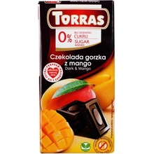 Torras Horká čokoláda s mangom 75g