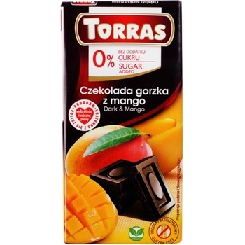Torras Horká čokoláda s mangom 75g