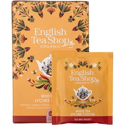 English Tea Shop Bílý čaj s liči a kakaem 20 vreciek