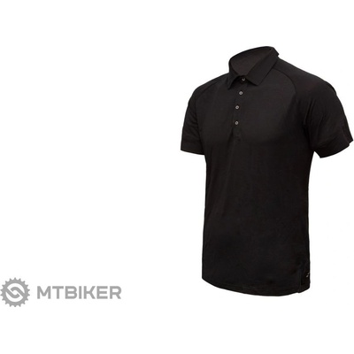 Sensor Merino Active Polo triko kr.rukáv černá