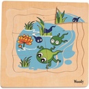 Woody Puzzle na desce Vývoj žáby