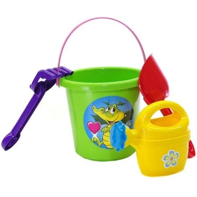 Doloni Долони Сада за пясък - кофа, лопатка, гребло и лейка