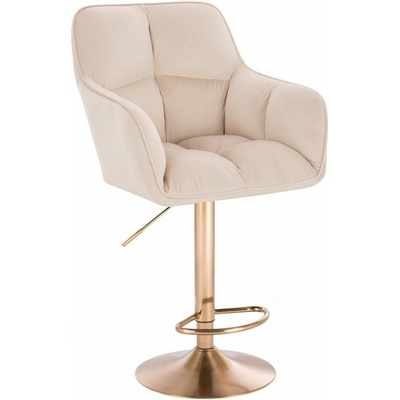 LuxuryForm Design Amalfi Velur na zlatom tanieri krémová