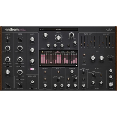 Universal Audio Anthem Analog Synthesizer (el. licence)
