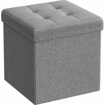 Textilomanie Taburet s úložným prostorem OTTOMAN 30x30 cm, šedý