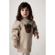 Donsje Denn Merino Wool Sweater Bear 4083501 béžová