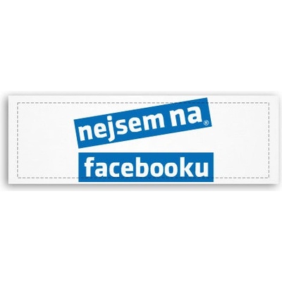 Fotoobraz 150x55 cm panorama Nejsem na facebooku