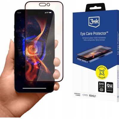 3mk Protection Eye Care Protector Филтър за синя светлина Стъклен протектор за екран Apple iPhone 16 Pro W-3EyCaProt-AiP16Pro