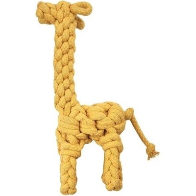 COBBYS PET Žirafa z lana 25 x 27 cm hračka pro psy