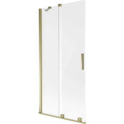 Mexen Velar параван за вана, двукрилен плъзгащ се 95 x 150 см, матиран, златен - 896-095-000-31-50 (896-095-000-31-50)