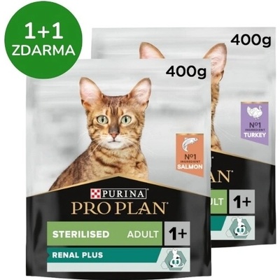 Pro Plan Cat Adult Sterilised Renal Plus krůta losos 400 g