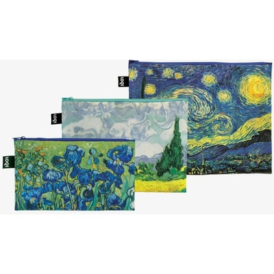LOQI taštička na zips vincent van gogh 3 ks