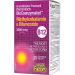 Natural Factors BioCoenzymated Methylcobalamin & Dibencozide B12, 3000 mcg, 30 таблетки, Natural Factors