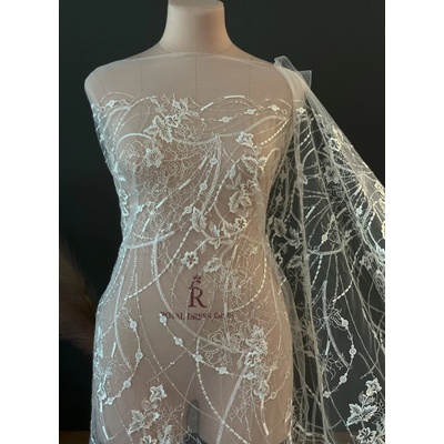 Čipka (LDR-107) Off-white (Mléčno biela) (#1)