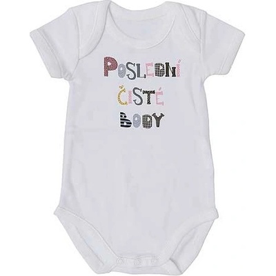 Bohemia Gifts Dětské body s potiskem Poslední čísté body