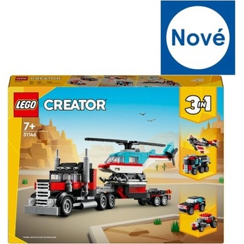 LEGO® Creator 31146 Náklaďák s plošinou a vrtulníkem