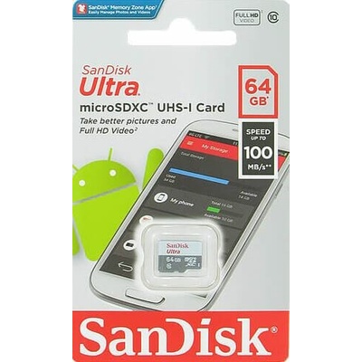 Sandisk MicroSDXC Ultra 64GB SDSQUNR-064G-GN6TA