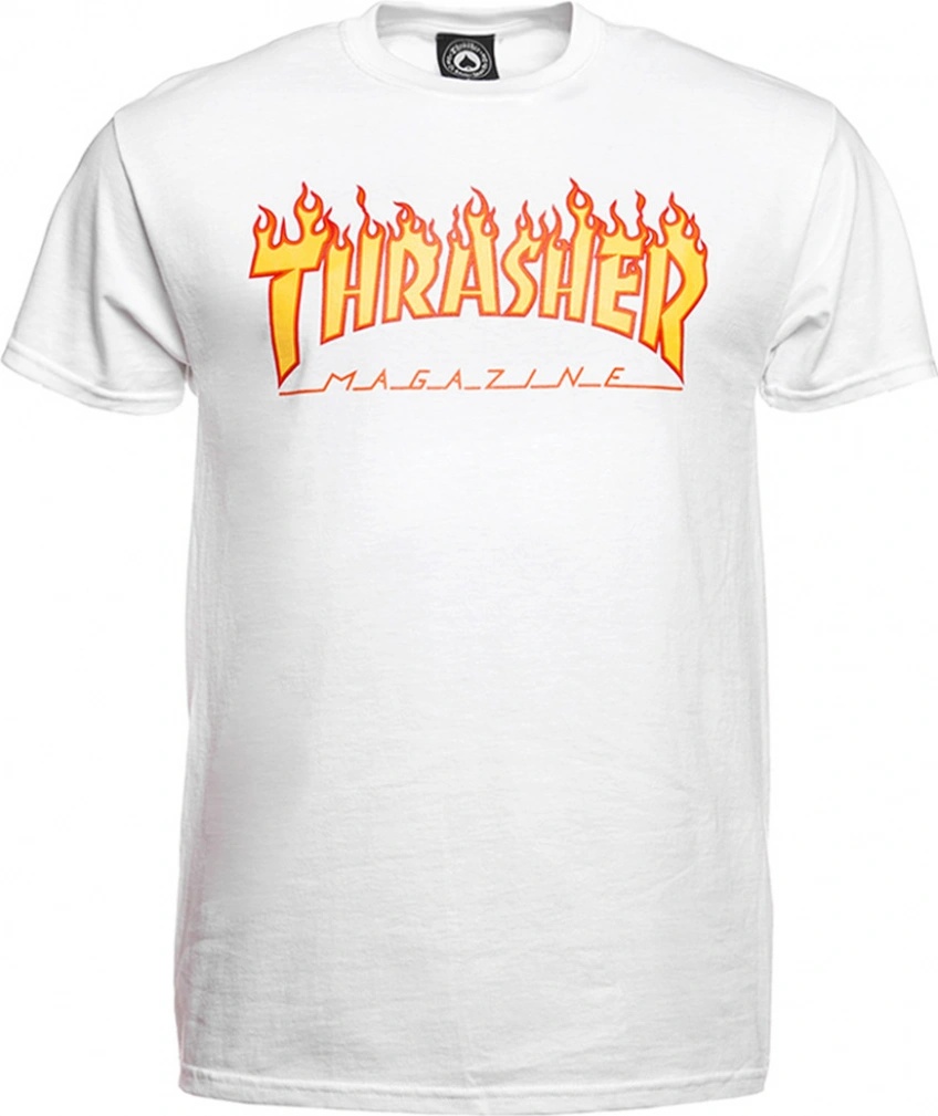 Thrasher Flame Logo white