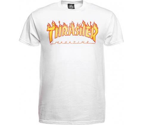 Thrasher Flame Logo white