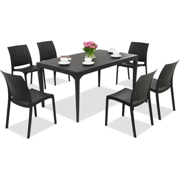 BICA Стилен комплект за хранене Oslo/Volg 6 антрацит Bica (BC435ANT-6x300ANT)