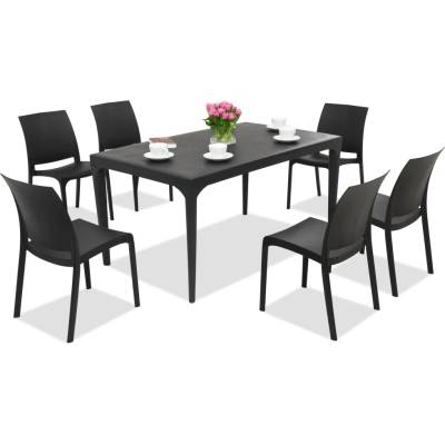 BICA Стилен комплект за хранене Oslo/Volg 6 антрацит Bica (BC435ANT-6x300ANT)