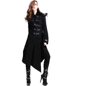 Devil fashion палто дамско Devil Fashion - готически сянка - DVCT014