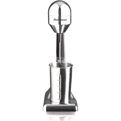 Rohnson Стоящ фрапе миксер Rohnson R-448, 100W, 2 степени, Чаша от неръждаема стомана 450 мл, Сребрист (R-448)
