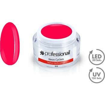 Professionail Farebný LED UV gél Neon Cyclam 5 ml