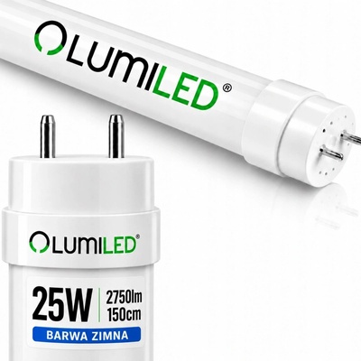 Lumiled Trubice LED G13 T8 25W 2750lm 6500K Studená bílá 160° 150cm