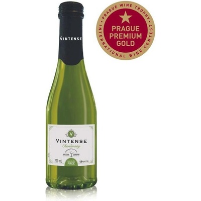 Vintense Odrůdové nealkoholické víno bílé Chardonnay 0% 0,2 ml (holá láhev)